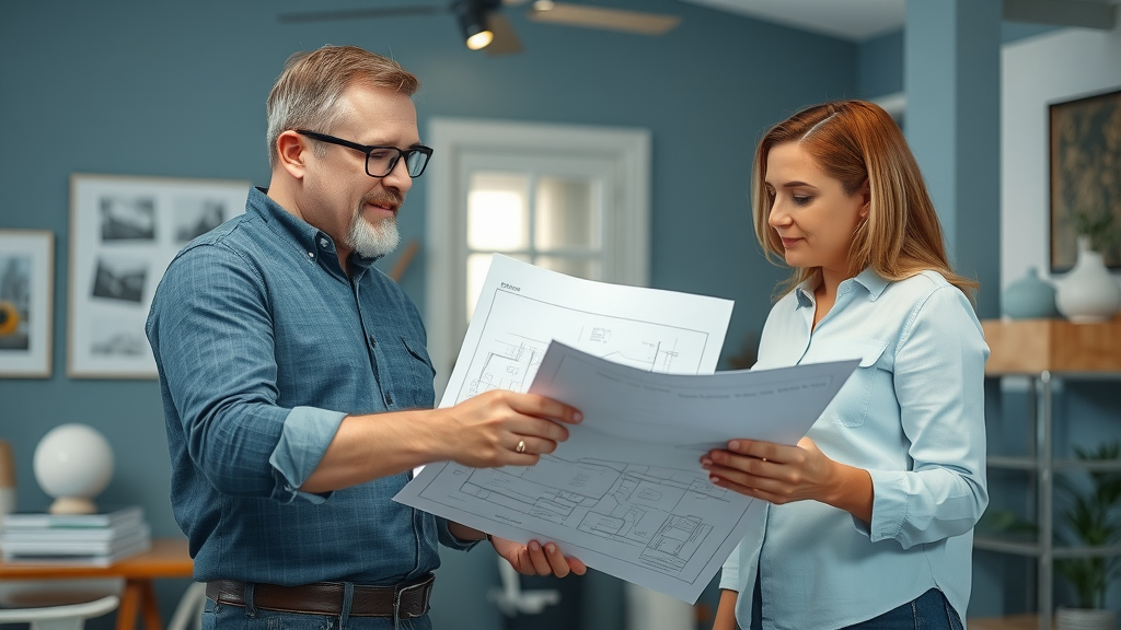 Knowledgeable contractor discussing bathroom remodel plans in Lane County, Eugene Oregon